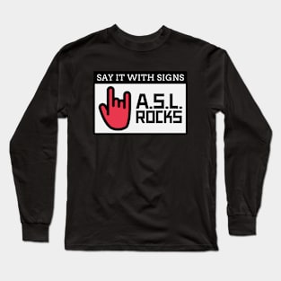 american sign language Long Sleeve T-Shirt